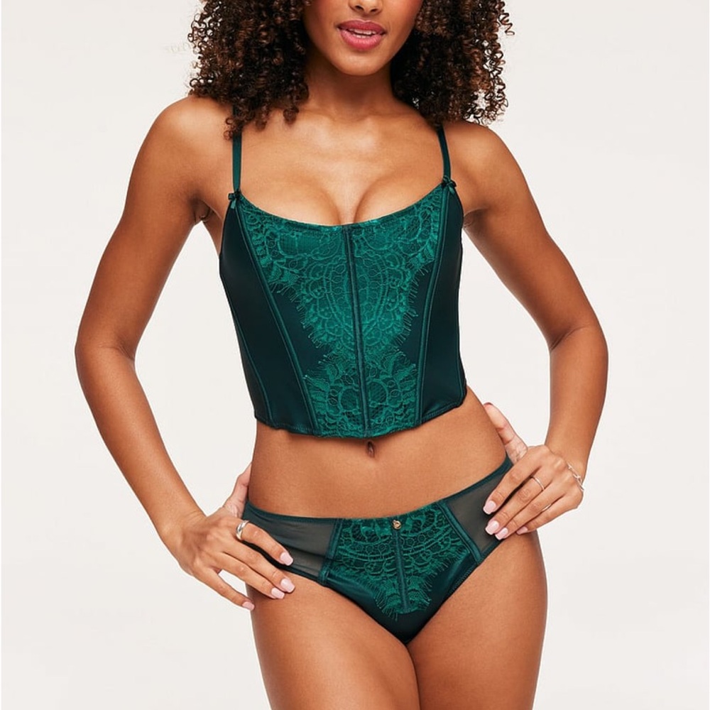 Adore Me Corset Top/Panty Set